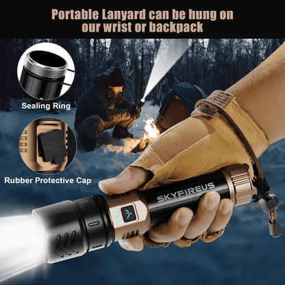 SKYFIRE 1097 Ficklampa – Ultraljus, Lång Räckvidd & Portabel