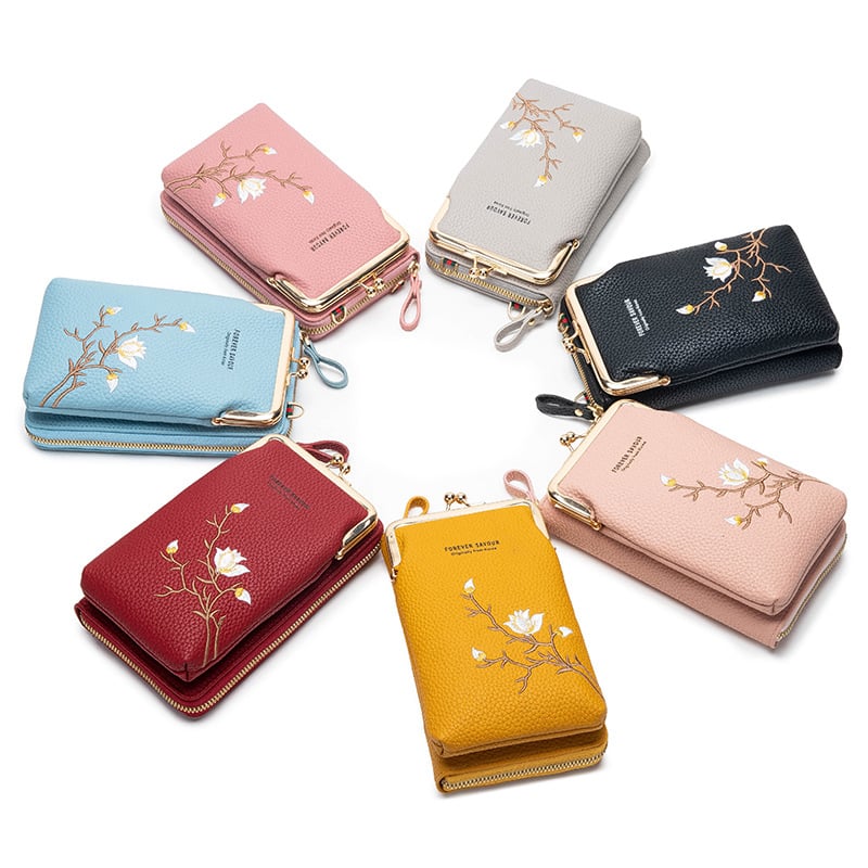Sling Cross-Body plånbok för kvinnor