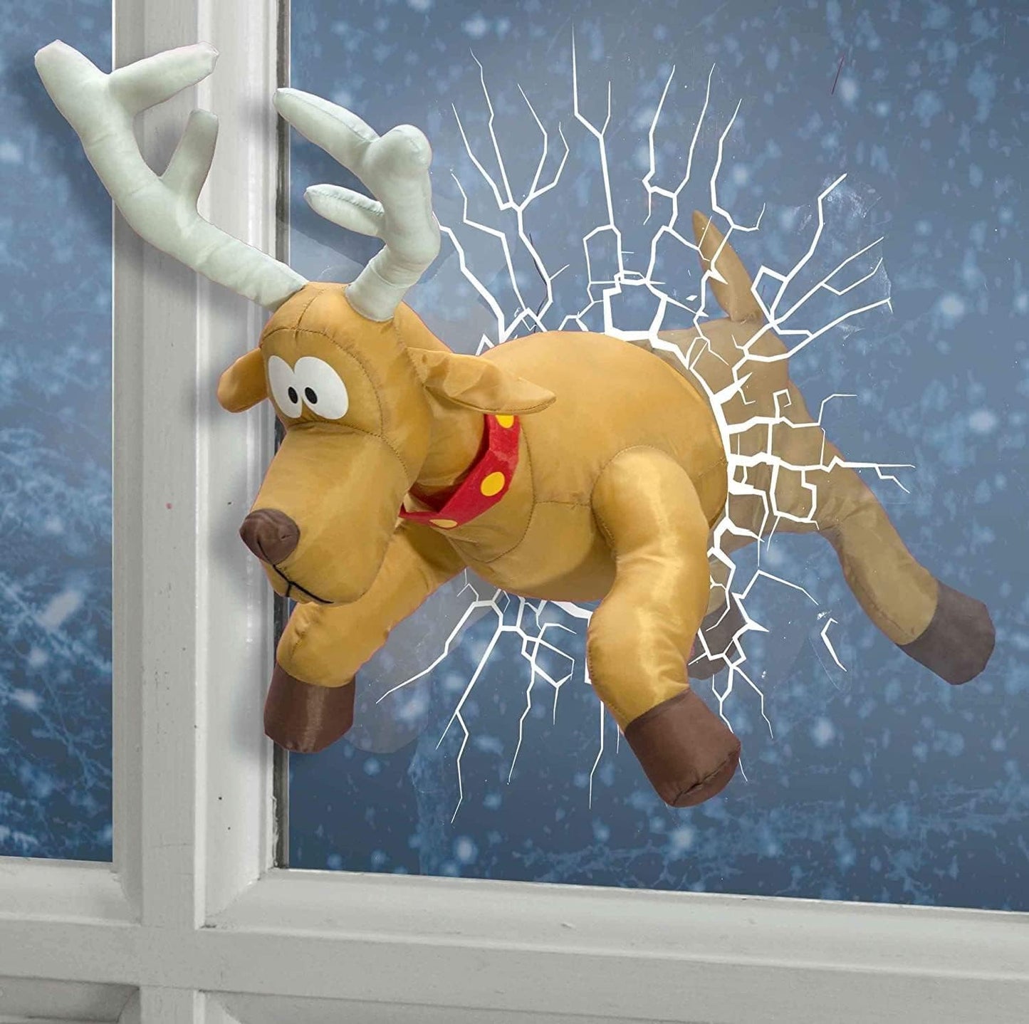 Kraschande renar och jultomteset