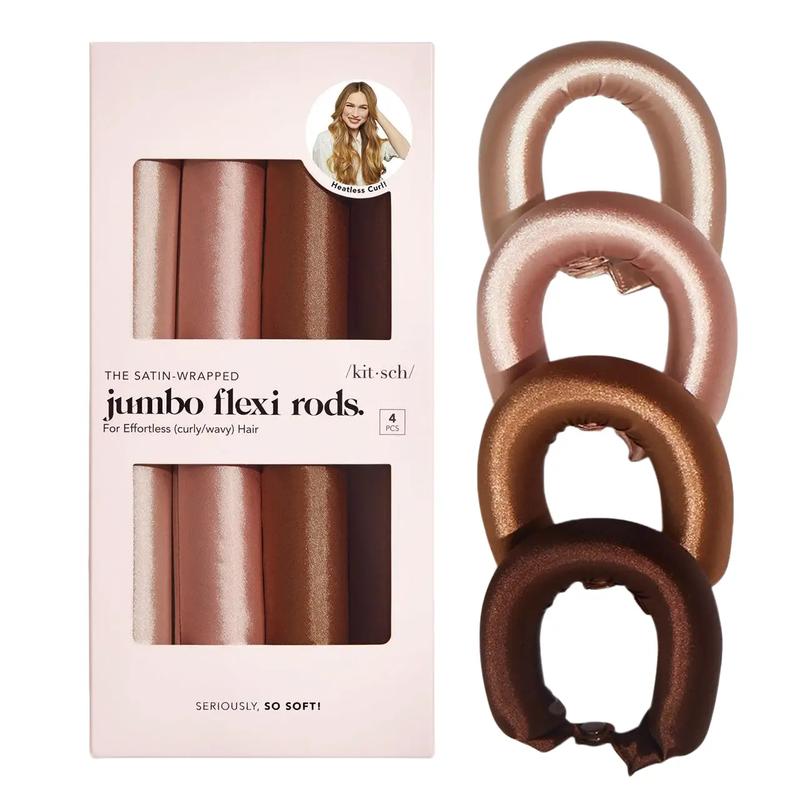 Kitsch satin värmefri lockstav 4-pack