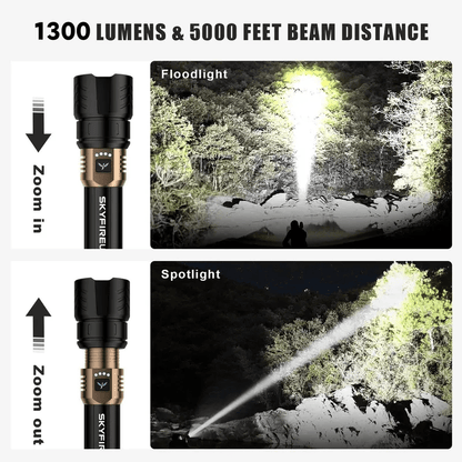 SKYFIRE 1097 Ficklampa – Ultraljus, Lång Räckvidd & Portabel