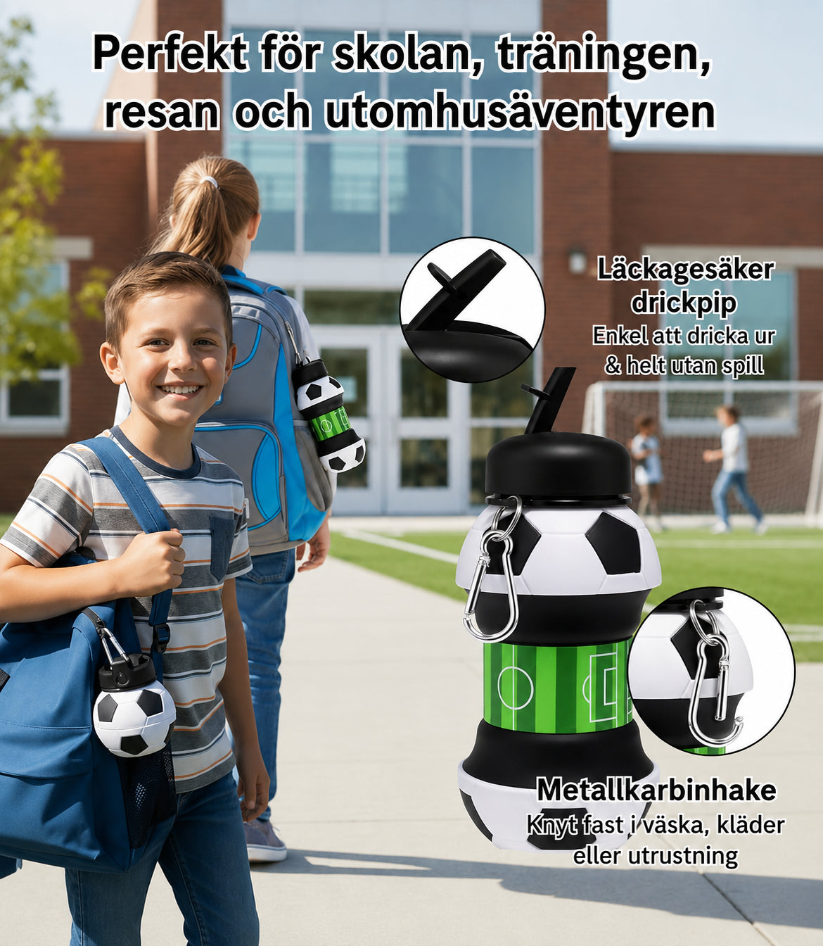 FlexBoll – Hopfällbar sportflaska