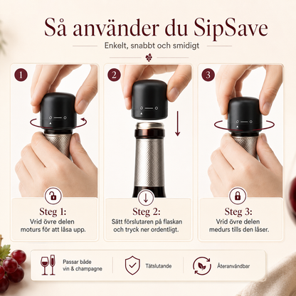 SipSave – Spara öppnade flaskor enklare