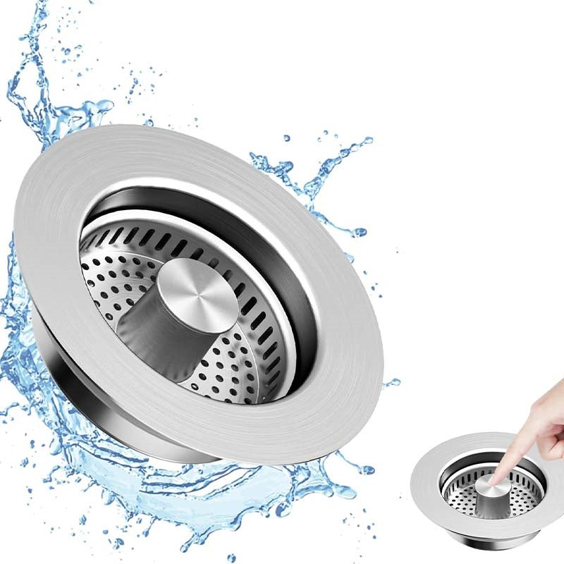 SinkMaster™ – 3-i-1 filter och propp med luktspärr