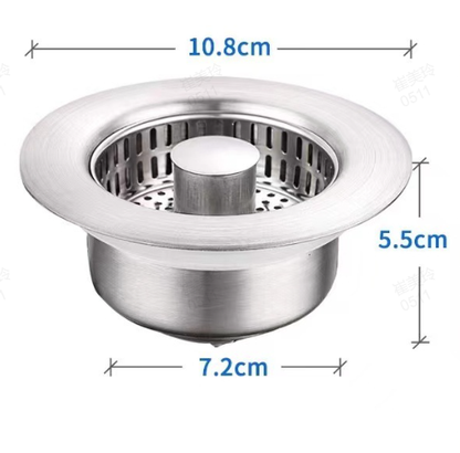 SinkMaster™ – 3-i-1 filter och propp med luktspärr