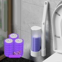 1× toalettborste + 18 borsthuvuden – lavendel