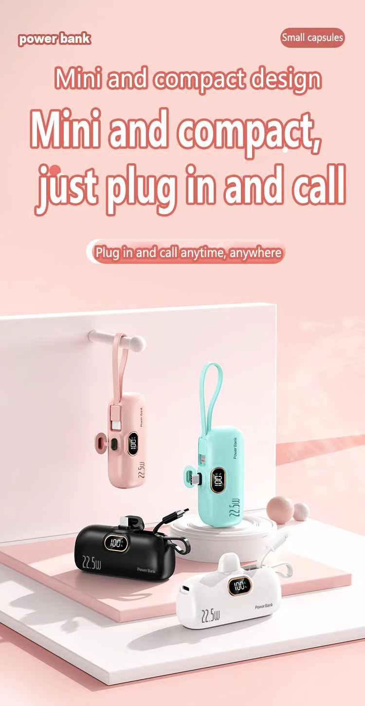 Mini Portabel Powerbank 5000mAh för Telefon