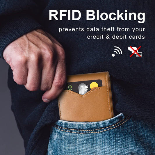 Herrplånbok – ultratunn med RFID-skydd