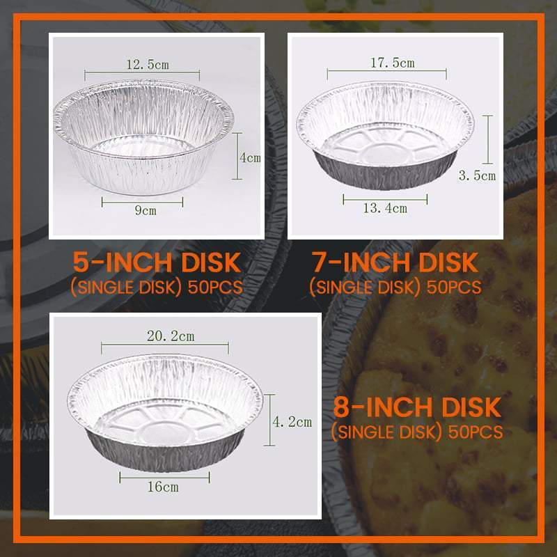Oliebestendige Aluminiumfolie Blikken Doos (50 stycken)