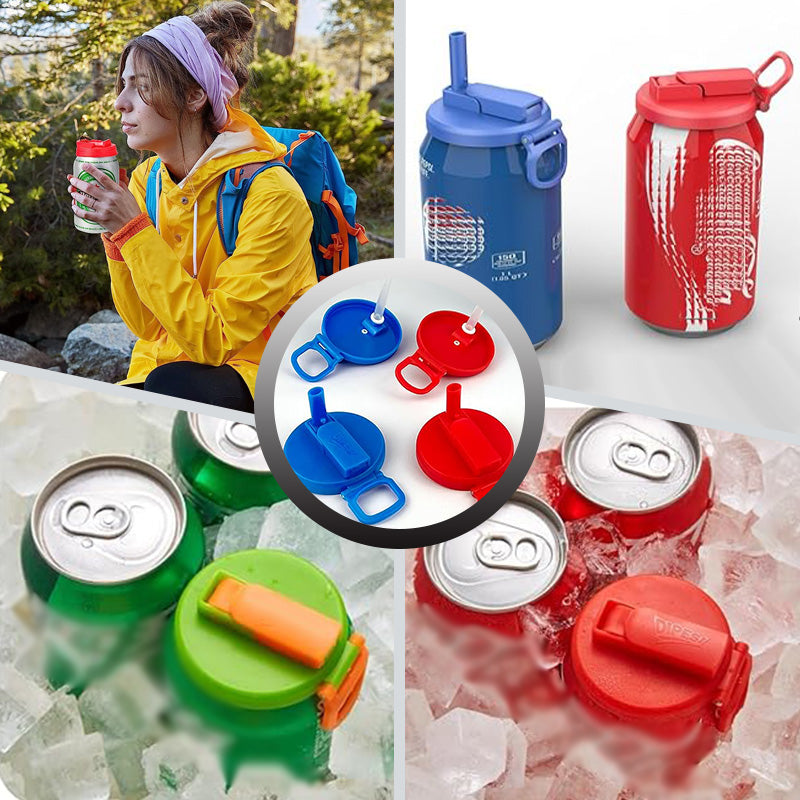 Soda Can Lid with Straw for Kids