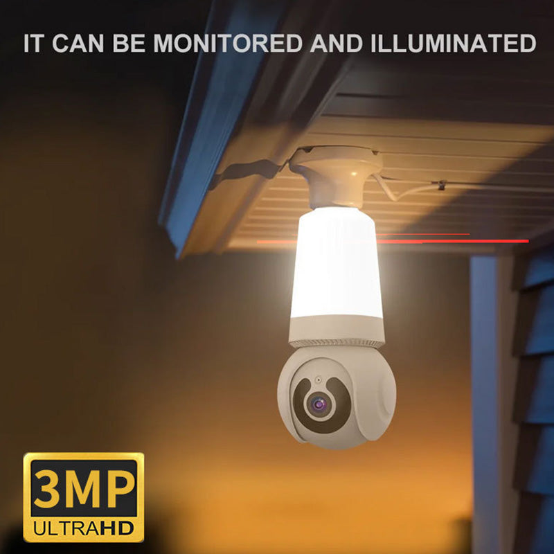 Smart WiFi-säkerhetskamera med belysning