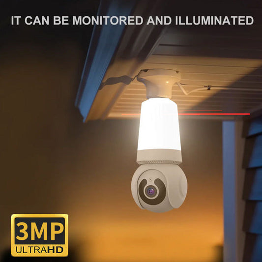 Smart WiFi-säkerhetskamera med belysning