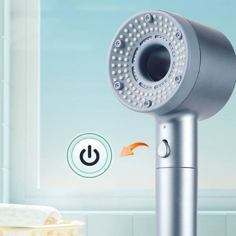 AquaBoost – Kraftfullt duschmunstycke med turbo-lufttryck