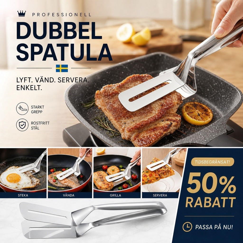 Vänd, Skrapa och Servera – Allt i ett